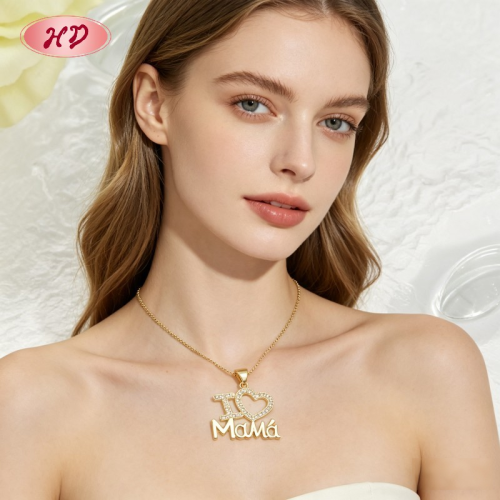Trendy 18K Gold Plated Necklace |  Copper Alloy with Zircon | Mother's Day Jewelry for Women | Daily Wear and Gifts