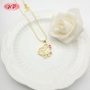 Delicate 18K Gold Plated Mama Necklace with CZ Heart Pendant | Copper Base Wholesale for Anniversary & Birthday Gifts