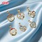 18K Gold Plated Mom Heart Pendant | Multi-color Zircon Accessories for Women | Copper Wholesale Jewelry for Casual Wear