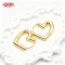 Fashion 18K Gold Plated Heart Stud Earrings | Brass Jewelry Wholesale for Women | Daily Wear & Casual Jewelry