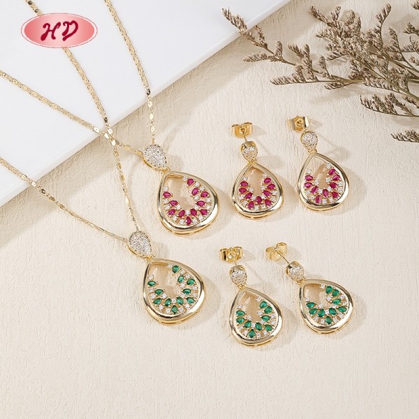 Elegant Teardrop Fashion Jewelry Sets | Women CustomJewelry Wholesale | Holiday Gift Party Bridal Jewelry Sets