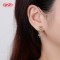 Vintage Twisted Wire Bow Long Cubic Zircon Dangle Earrings | Female Wedding Banquet Occasions | Brass Jewelry for Gifts