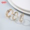 HD 18K Gold Plated Ring | Multi-Color AAA CZ Adjustable Open Brass Ring | Trendy Casual Wear
