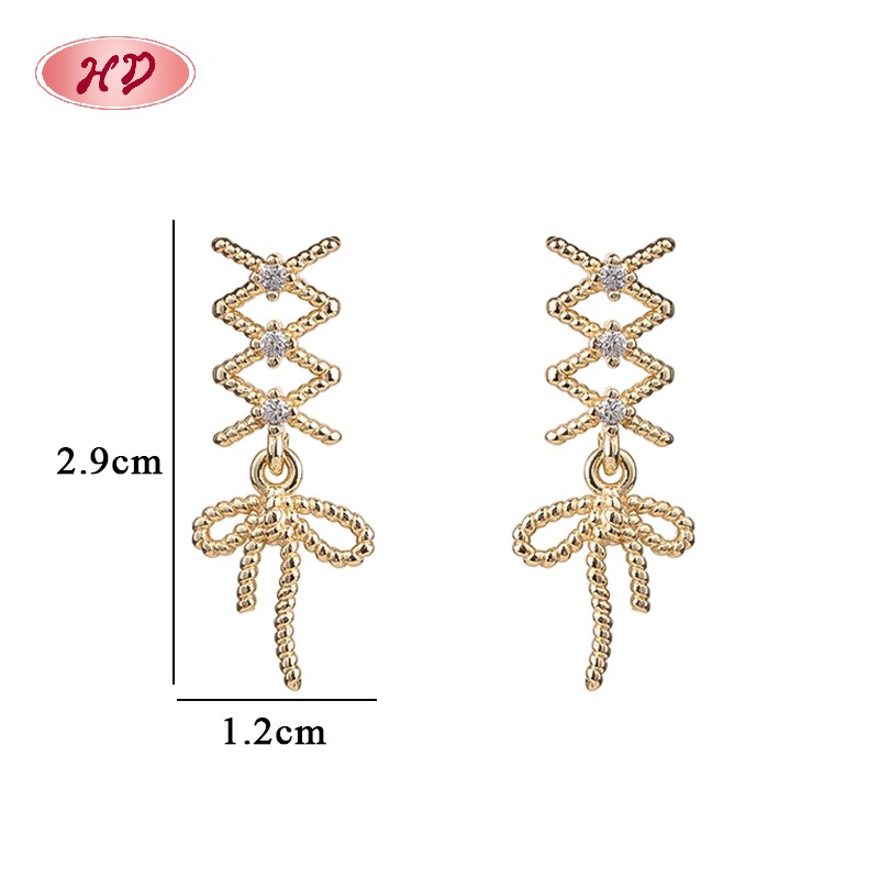 Wholesale 18K Gold Plated Geometric Huggie Earring