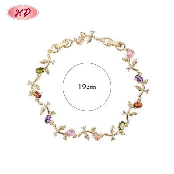 Elegant 18K Gold Plated Brass CZ Bracelet for Women | Fashion Jewelry Wholesale