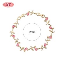 Stylish 18K Gold Plated Brass CZ Bracelet for Women | Designer Jewelry