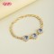 18K Gold Plated Brass Sunflower Bracelet | AAA CZ Stone | Fashion Jewelry for Women | Party Bracelet Wholesale by HD