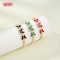 18K Gold Plated Brass Butterfly Bracelet | AAA CZ & Enamel | Multi-Color Adjustable Bangle for Women | Wedding and Party