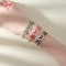 18K Gold Plated Brass Butterfly Bracelet | AAA CZ & Enamel | Multi-Color Adjustable Bangle for Women | Wedding and Party