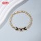 18K Gold Plated Brass Butterfly Bracelet | AAA CZ & Enamel | Multi-Color Adjustable Bangle for Women | Wedding and Party