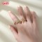 18K Gold Plated Ring | Brass Leaf Wheat Adjustable Ring | Women's Formal & Casual Wear by HD