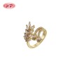 Refined CZ Ring Wholesale Factory Direct | 18K Gold Plated Brass with AAA Cubic Zirconia