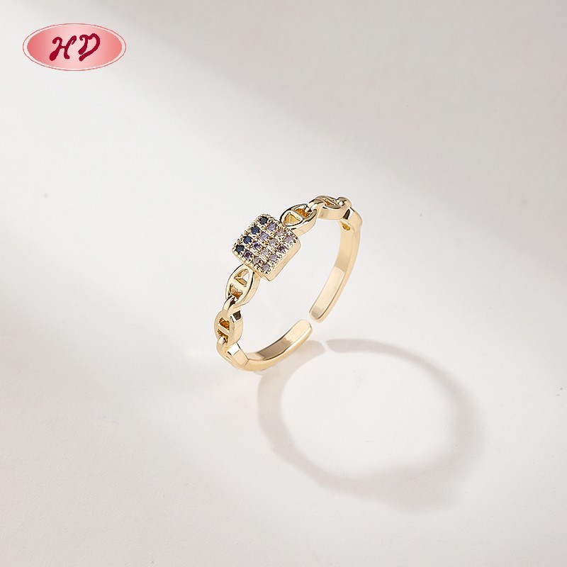 18K Gold Plated Brass Ring