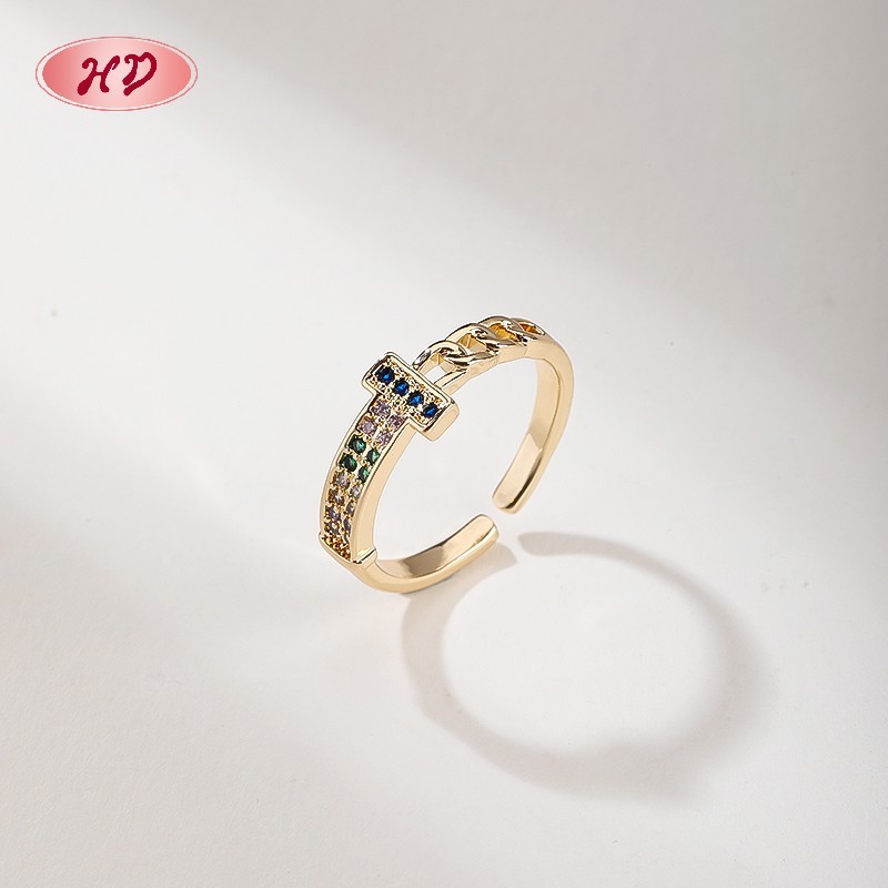 18K Gold Plated Brass Ring