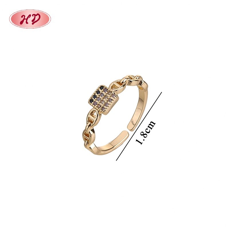 18K Gold Plated Brass Ring