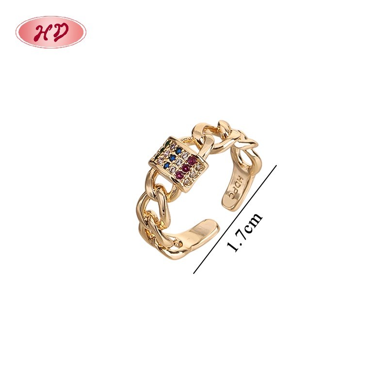 18K Gold Plated Brass Ring