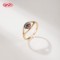 18K Gold Plated Ring | Multi-Color Adjustable Open Ring | Brass Jewelry for Daily Wear by Hengdian