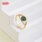 Dazzling Pave CZ Statement Ring | Export Fashion Jewelry Manufacturer | 18K Gold Brass