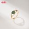 18K Gold Plated Ring | Multi-Color Adjustable Open Ring | Brass Jewelry for Daily Wear by Hengdian