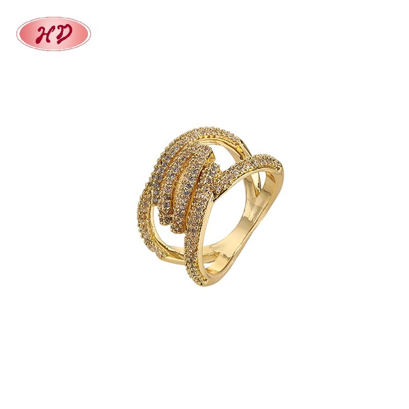 Bold CZ ring angle view
