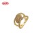 Bold CZ Ring Bulk Supplier | 18K Gold Plated Brass for Retail and Boutique Restocking