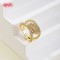 Bold CZ Ring Bulk Supplier | 18K Gold Plated Brass for Retail and Boutique Restocking