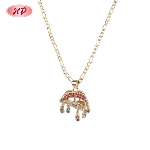 Hengdian (HD) Jewelry 18K Gold Plated Pendant Necklace | Bulk Fashion Jewelry Supplier | Statement Party & Daily Wear