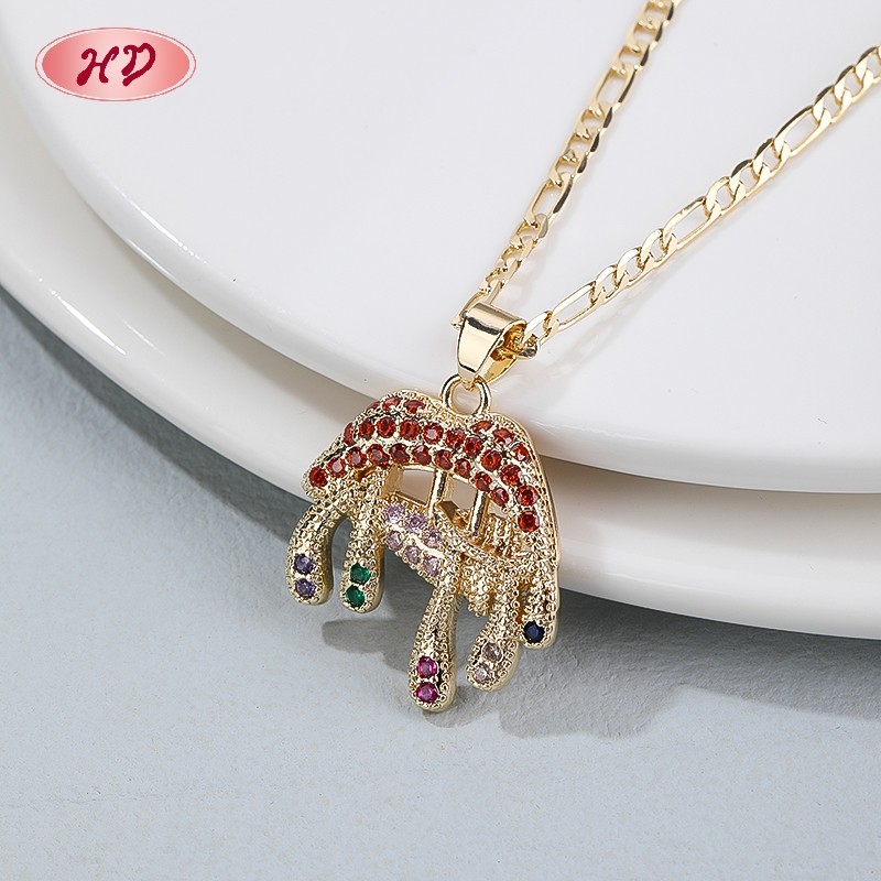Hengdian (HD) Jewelry 18K Gold Plated Pendant Necklace 