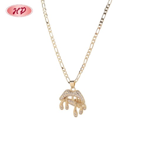 Hengdian (HD) Jewelry 18K Gold Plated Pendant Necklace | Bulk Fashion Jewelry Supplier | Statement Party & Daily Wear