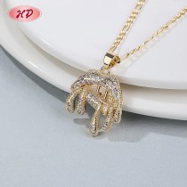 Timeless Pendant Necklace Manufacturer | 18K Gold over Brass, OEM Fine Wedding Jewelry
