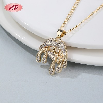 Timeless Pendant Necklace Manufacturer | 18K Gold over Brass, OEM Fine Wedding Jewelry