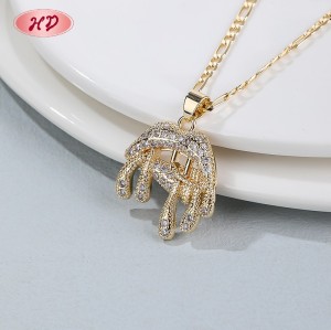Timeless Pendant Necklace Manufacturer | 18K Gold over Brass, OEM Fine Wedding Jewelry