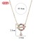 18K Gold Plated Brass Circle Bar Pendant Necklace | Drop Charm | Fashion Jewelry Bulk | Wedding Office Date Daily Chain
