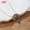 Graceful Pendant Necklace | Guangdong Factory Direct, 18K Gold Plated Brass, AAA Zirconia
