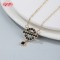 Graceful Pendant Necklace | Guangdong Factory Direct, 18K Gold Plated Brass, AAA Zirconia