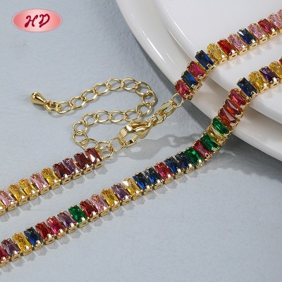 Eye-Catching AAA CZ Pendant Necklace | Bulk Supplier of 18K Gold Plated Brass Jewelry | Bulk Pendant Necklaces