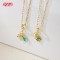 18K Gold Plated Copper Alloy Charm CZ Pendant Necklace | Shell Tree Chain | Fashion Jewelry Wholesale | Office Daily