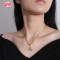 18K Gold Plated Copper Alloy Charm CZ Pendant Necklace | Shell Tree Chain | Fashion Jewelry Wholesale | Office Daily