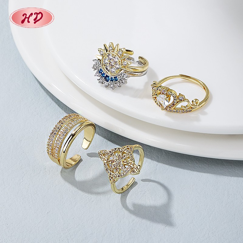 Anillo 18K con CZ AAA