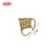 Artisan CZ Ring Export Manufacturer | 18K Gold Plated Brass with AAA Cubic Zirconia