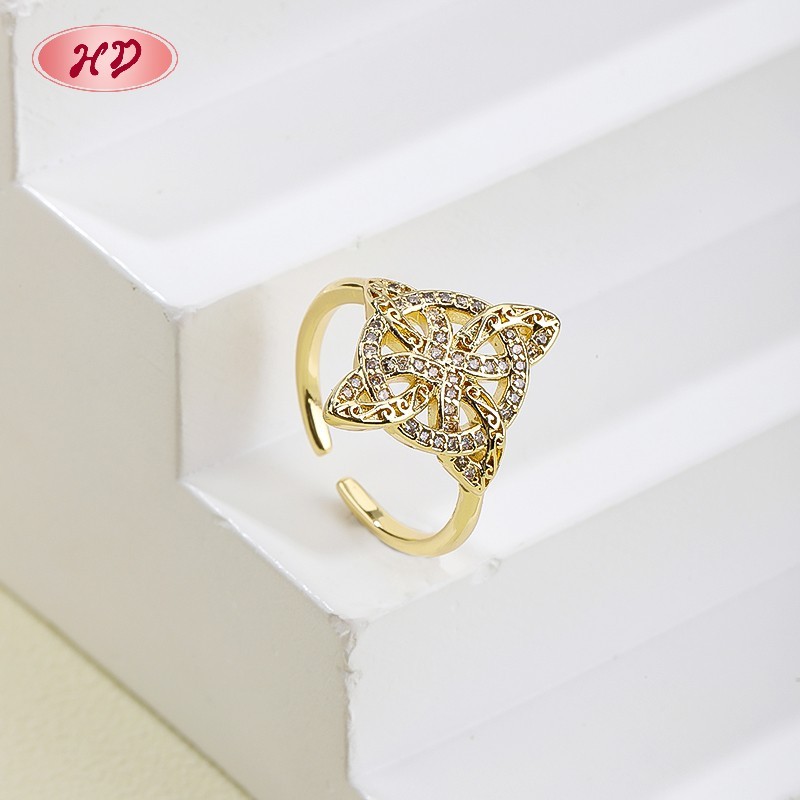 18K Gold Plated Brass Ring