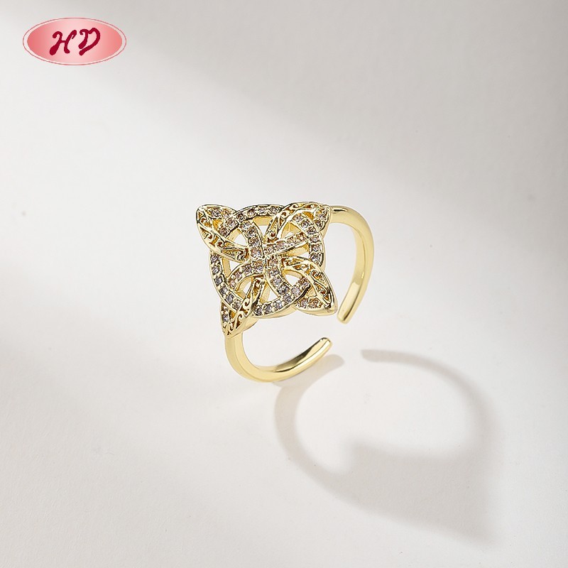 18K Gold Plated Brass Ring