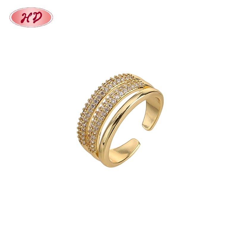 18K Gold Plated Brass Ring