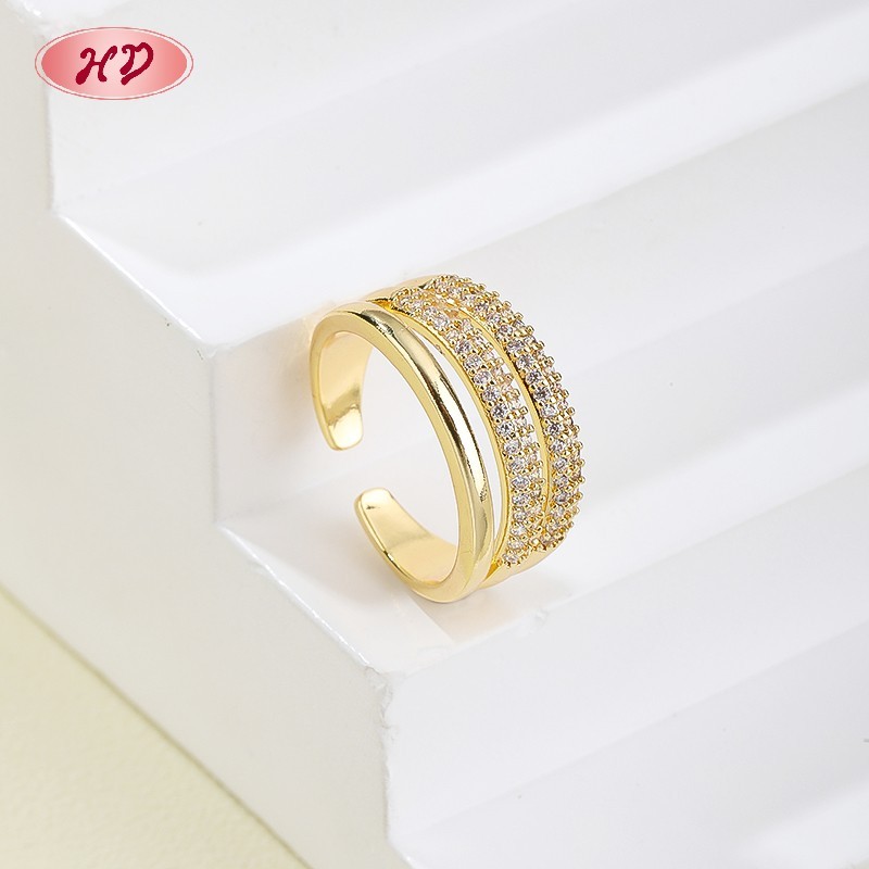 18K Gold Plated Brass Ring