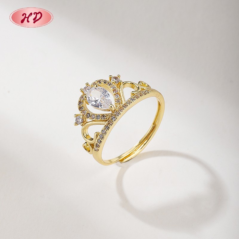 18K Gold Plated Brass Ring