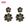Romantic 18K Gold Plated Copper Alloy Floral Drop Earrings | Fashion Stud Earrings Bulk | Party Date and Daily Accessory