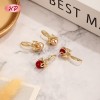 Women's 18K Gold Plated Earrings for Copper Alloy | Fashion Jewelry Hook Earrings Bulk for Wedding