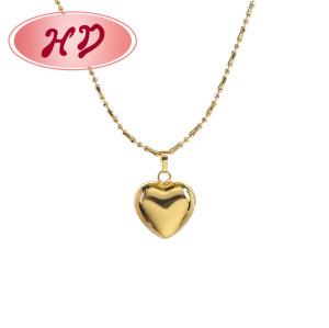 18K Vergoldet Anhänger Halskette Großhandel |  Damen Schmuck Herz-shaped Chain Halskette