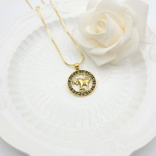 Taurus Schmuck Halskette Großhandel | Constellation Series Design 18k Vergoldet Halskette Schmuck