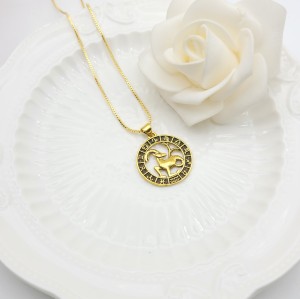 Aries zodiac series Schmuck Großhandel | 18k vergoldet Halskette Schmuck